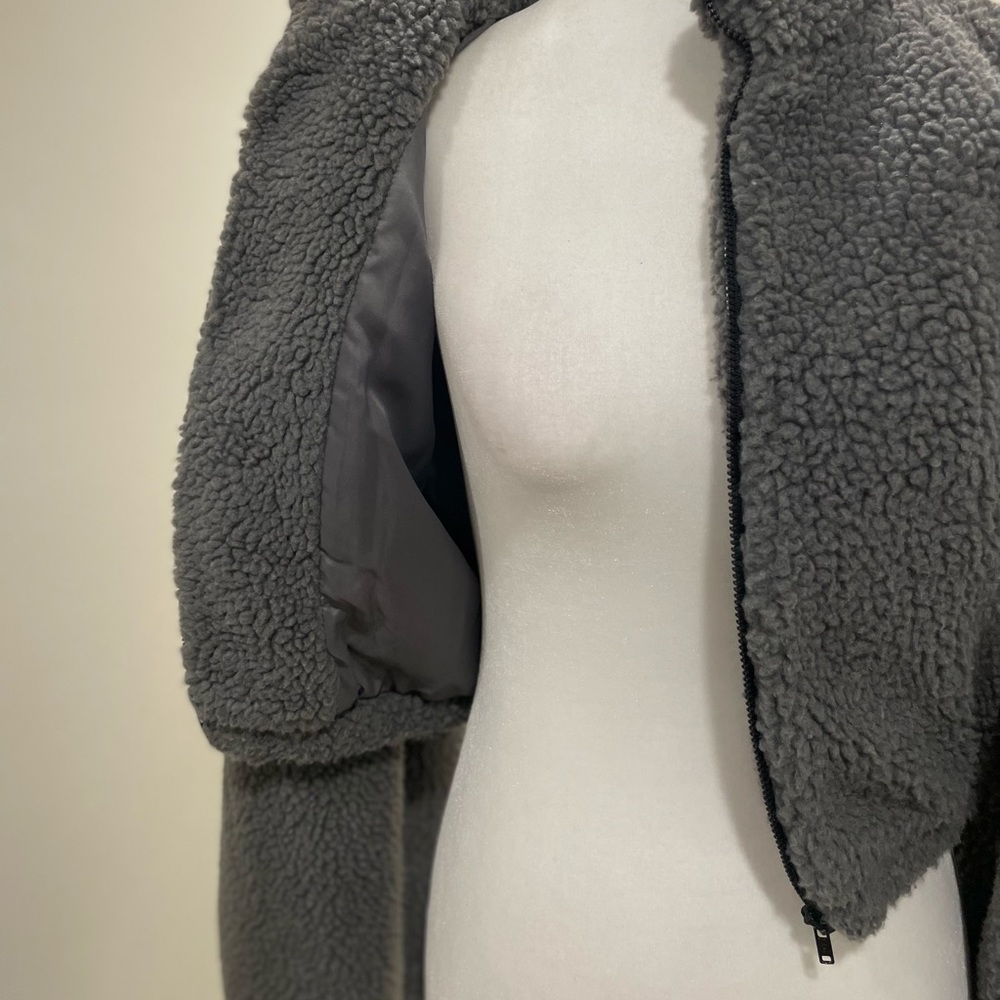 Crop teddy jacket - Picture 3 of 9